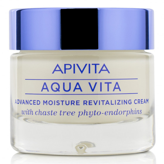 Apivita Aqua Vita Advanced Moisture Revitalizing Cream - Зволожуючий крем для нормальної та сухої шкіри з фітоендорфінамі