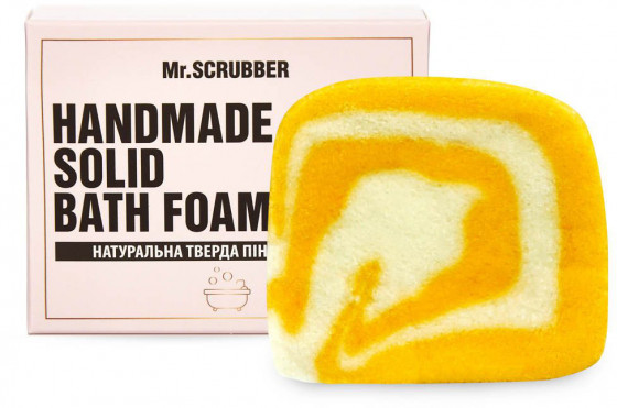 Mr.Scrubber Handmade Solid Bath Foam "Mandarin" - Натуральна тверда піна для ванни