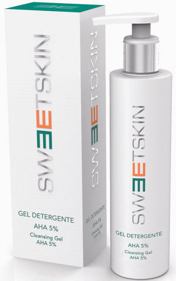 Sweet Skin System Gel Detergente AHA 5% - Очищуючий гель АНА 5% для ретельного та коректного очищення шкіри - 1