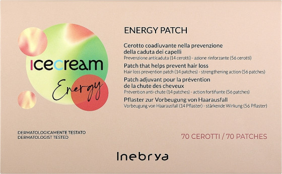 Inebrya Ice Cream Energy Patch - Патчі для шкіри голови проти випадіння волосся