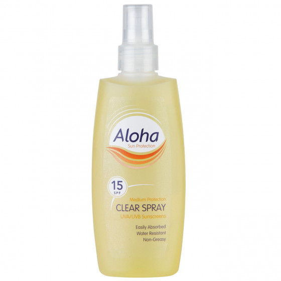 Aloha Sun Protection Clear Spray SPF 15 - Прозорий сонцезахисний спрей