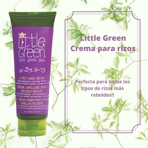 Little Green Kids Curly Hair Cream - Крем незмивний для дитячого кучерявого волосся - 2