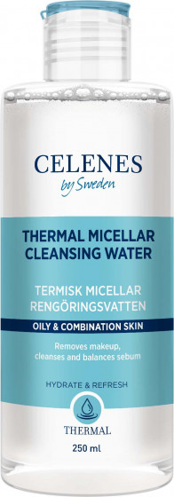 Celenes Thermal Micellar Water - Термальна очищуюча міцелярна вода для жирної та комбінованої шкіри