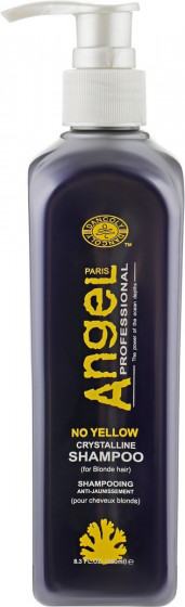 Angel Professional No Yellow Crystalline Shampoo - Шампунь для нейтралізації жовтого пігменту