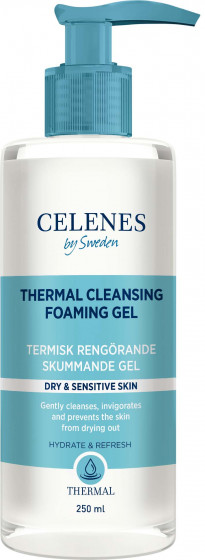 Celenes Thermal Cleansing Foaming Gel - Термальна очищувальна гель-пінка для сухої та чутливої ​​шкіри обличчя
