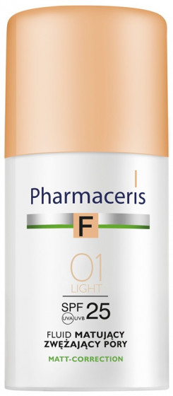 Pharmaceris F Mattifying Fluid Pore Refining SPF25 - Матуючий тональний флюїд