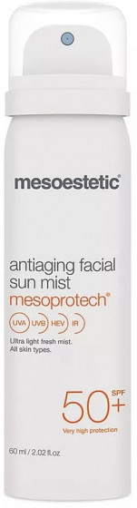 Mesoestetic Antiaging Facial Sun Mist SPF50+ - Сонцезахисний спрей для обличчя з антивіковим ефектом