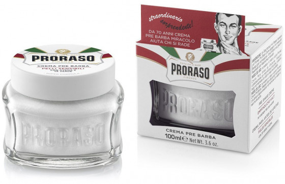 Proraso White Line Pre-Shaving Anti-Irritation Cream - Крем для чутливої ​​шкіри перед голінням - 3