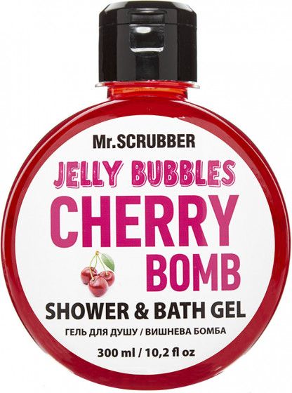 Mr.Scrubber Jelly Bubbles Shower & Bath Gel "Cherry Bomb" - Гель для душу