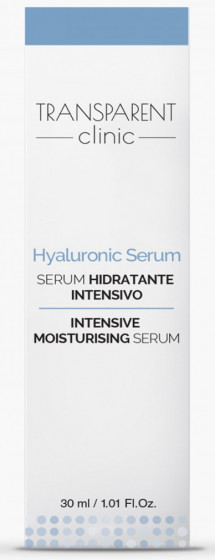 Transparent Clinic Hyaluronic Serum - Інтенсивно зволожуюча сироватка з гіалуроновою кислотою - 1