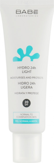 BABE Laboratorios Facial Line Hydro 24h Light SPF20 - Легкий крем для обличчя "24 години зволоження" з SPF 20