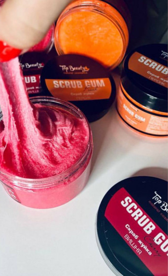Top Beauty Scrub Gum - Скраб-жуйка для тіла Вишня - 1
