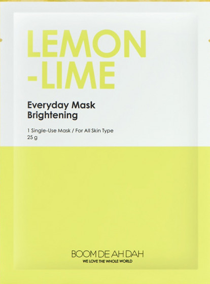 Boom De Ah Dah Everyday Mask Brightening Lemon-Lime - Освітлююча маска для обличчя