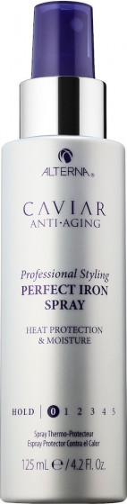 Alterna Caviar Anti-Aging Professional Styling Perfect Iron Spray - Термозахисний зволожуючий спрей для випрямлення волосся з екстрактом чорної ікри