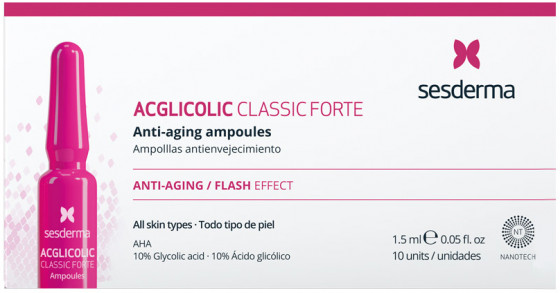 Sesderma Acglicolic Classic Forte Ampules - Ампули з гліколевої кислотою сильні