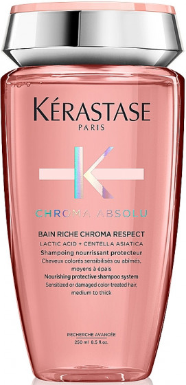 Kerastase Chroma Absolu Bain Riche Chroma Respect - Безсульфатний шампунь для фарбованого тонкого та середнього волосся