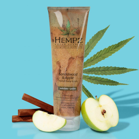 Hempz Body Scrub Sandalwood and Apple - Скраб для тіла "Ф'южен Сандал-Яблуко" - 3