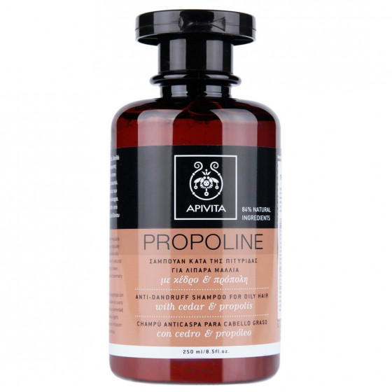 Apivita propoline anti-dandruff shampoo for oily hair with cedar and propolis - Шампунь проти лупи для жирного волосся з кедром і прополісом