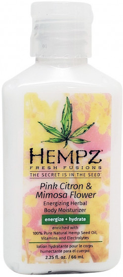 Hempz Fresh Fusions Pink Citron & Mimosa Flower Energizing Herbal Body Moisturizer - Молочко для тіла "Рожевий лимон-Мімоза"