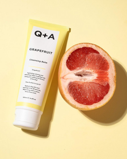 Q+A Grapefruit Cleansing Balm - Очищуючий бальзам для обличчя з грейпфрутом - 2