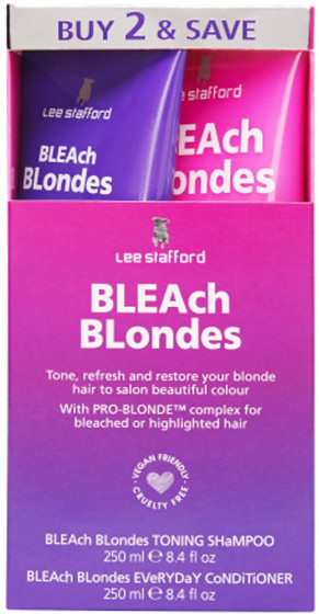 Lee Stafford Bleach Blondes Twin Pack - Подарунковий набір для освітленого волосся