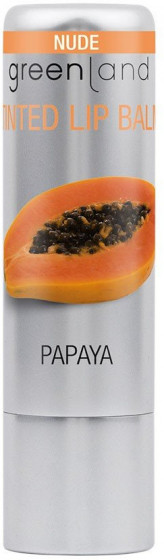 Greenland Glossy Balm & Butter Lip Balm Papaya - Бальзам для губ "Персиковий Папайя"