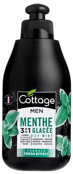 Cottage Homme Shower Gel & Shampoo Menthe - Шампунь-гель "Ледіння м'ята"
