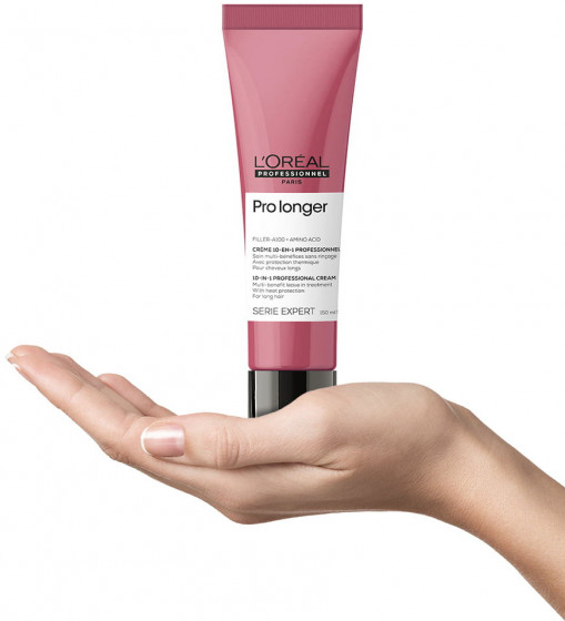 L'Oreal Professionnel Pro Longer 10 in 1 Professional Cream - Термозахисний крем для відновлення щільності поверхні волосся по довжині - 1