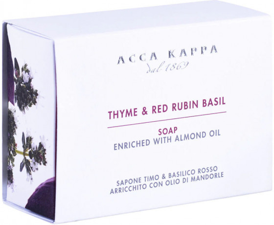 Acca Kappa Thyme & Red Rubin Basil Soap - Мило "Тім'ян і Червоний Базилік" - 1