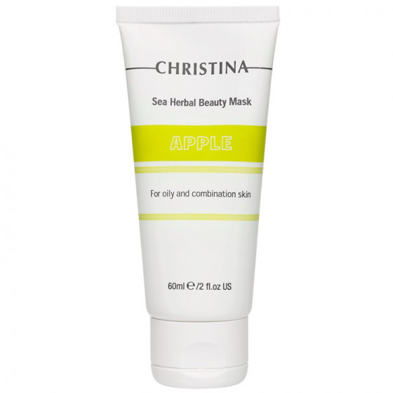 Christina Sea Herbal Beauty Mask Green Apple For Oily And Combination Skin - Маска краси на основі морських трав для жирної та комбінованої шкіри "Яблуко"