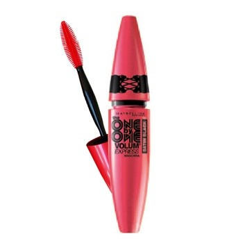 Maybelline Volume Express One by One Satin Black - Туш для вій об'ємна, що розділяє (вугільно-чорна)