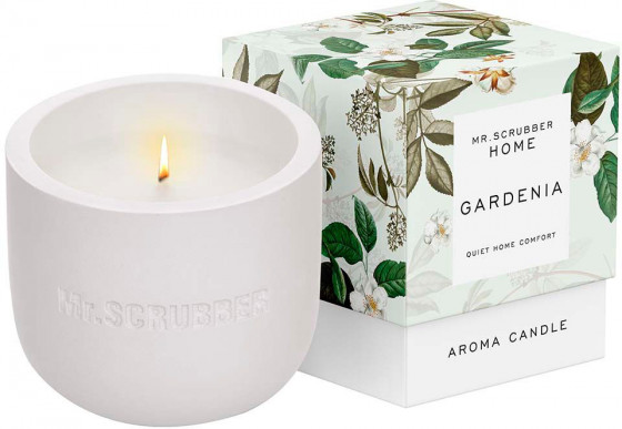 Mr.Scrubber Home Aroma Candle "Gardenia" - Ароматична свічка