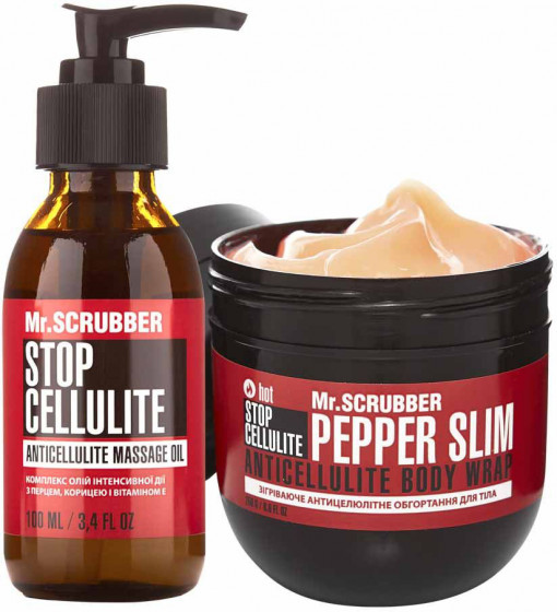 Mr.Scrubber Stop Cellulite Massage Oil - Антицелюлітна масажна олія - 1