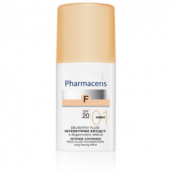 Pharmaceris F Intense Coverage Mild Fluid Foundation SPF 20 - Інтенсивно маскуючий тональний флюїд - 1