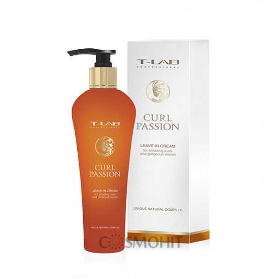 T-LAB Professional Curl Passion Leave-in Cream - Незмивний крем для приголомшливих завитків і прекрасних хвиль - 1