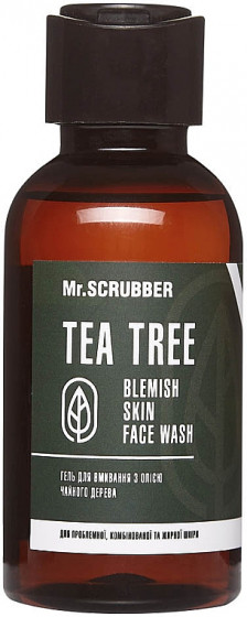 Mr.Scrubber Tea Tree Blemish Skin Face Wash - Гель для вмивання з олією чайного дерева