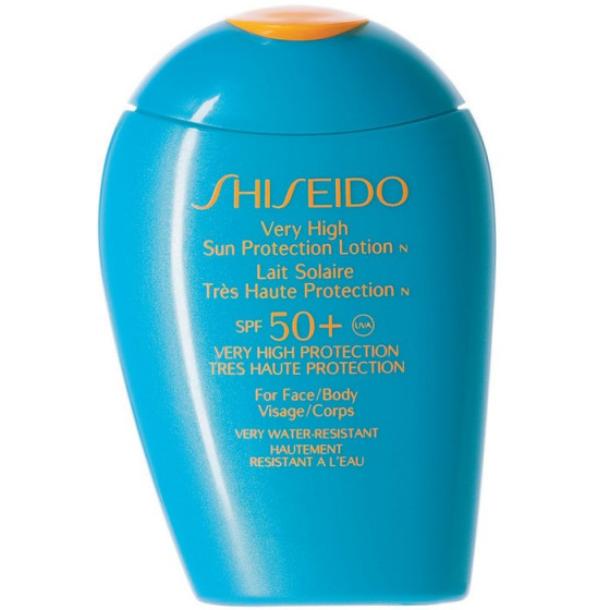 Shiseido Very High Sun Protection Lotion N - Лосьйон сонцезахисний для обличчя і тіла водостійкий SPF 50+