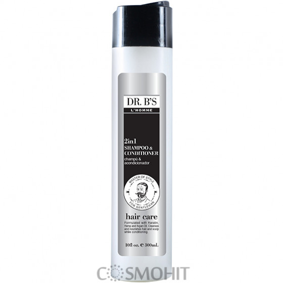 Dr. B’s L’Homme Hair Care 2in1 Shampoo and Conditioner - 2в1 Шампунь і кондиціонер для щоденного застосування