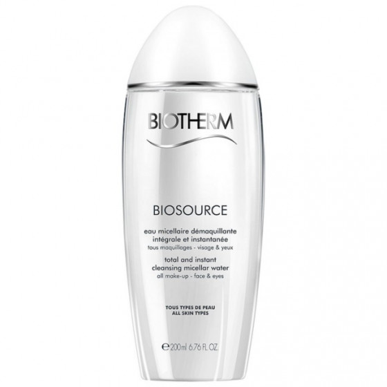 Biotherm Biosource Eau Miccellaire - Міцеллярная вода для зняття макіяжу з обличчя та очей освіжаюча для всіх типів шкіри