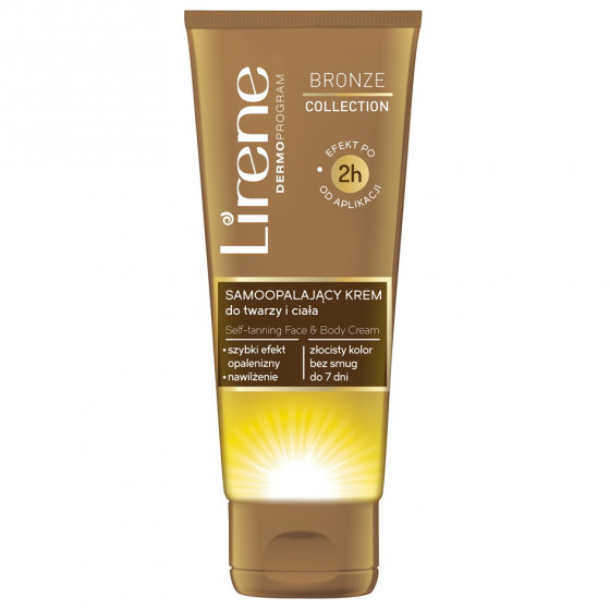 Lirene Self-tanning face&body cream - Крем-автозагар для обличчя і тіла