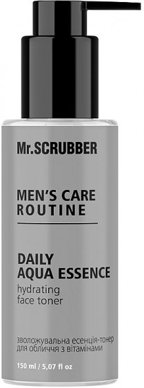 Mr.Scrubber Men's Care Routine Daily Aqua Essence - Зволожуюча есенція-тонер для обличчя з вітамінами