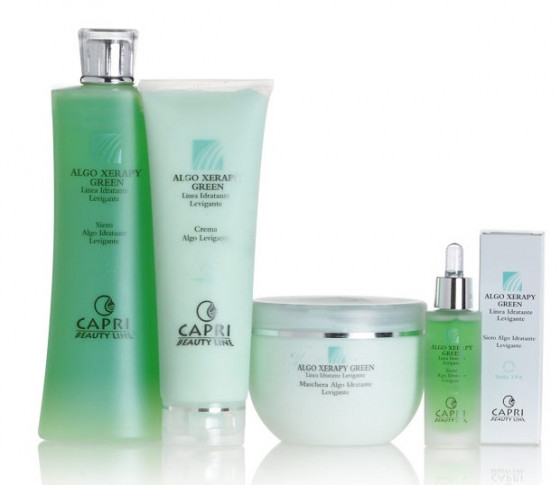 Capri Beauty Line Algo Xerapy Green Algo Mineralizing Elasticizing Mask - Мінералізована маска для підвищення еластичності шкіри на основі бурої водорості - 1