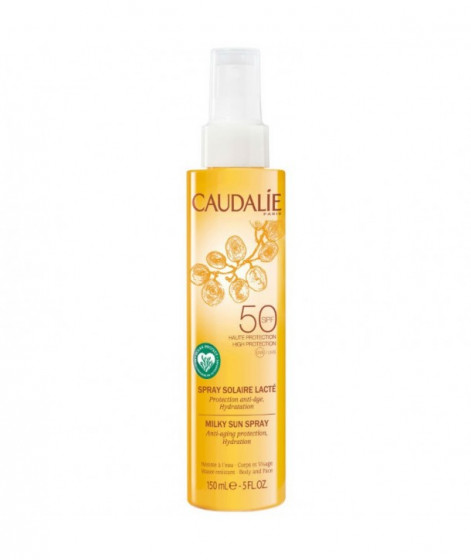 Caudalie Soleil Divine Solaire Milky Sun Spray SPF50 - Сонцезахисний крем-молочко SPF50