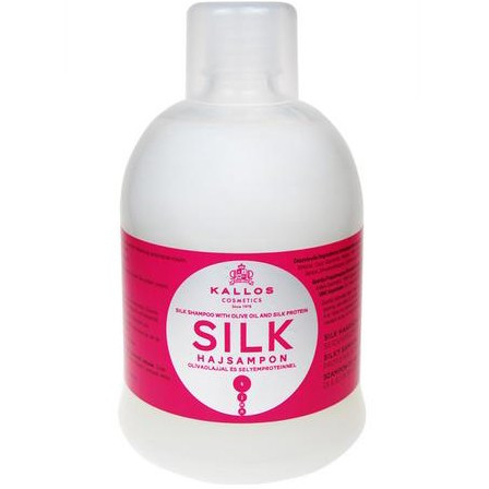 Kallos Silk Shampoo with Olive Oil And Silk Protein For Dry, Sensitised And Lifeless Hair - Шампунь з оливковою олією і протеїнами шовку