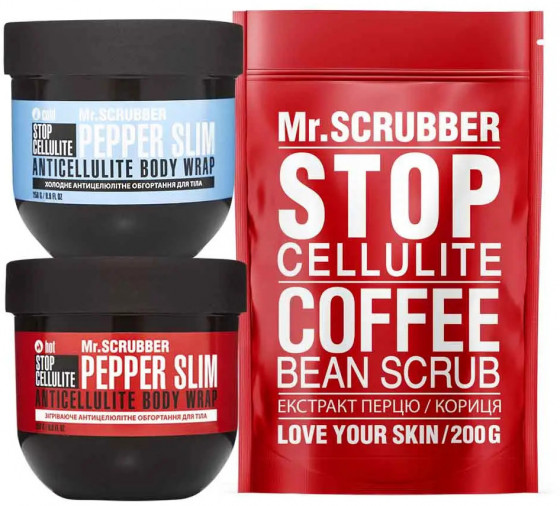 Mr.Scrubber Hot & Cold Anti-cellulite Set - Антицелюлітний набір