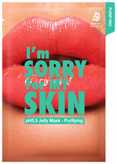 Ultru I'm Sorry For My Skin pH5.5 Jelly Mask Purifying - Тканинна маска для обличчя