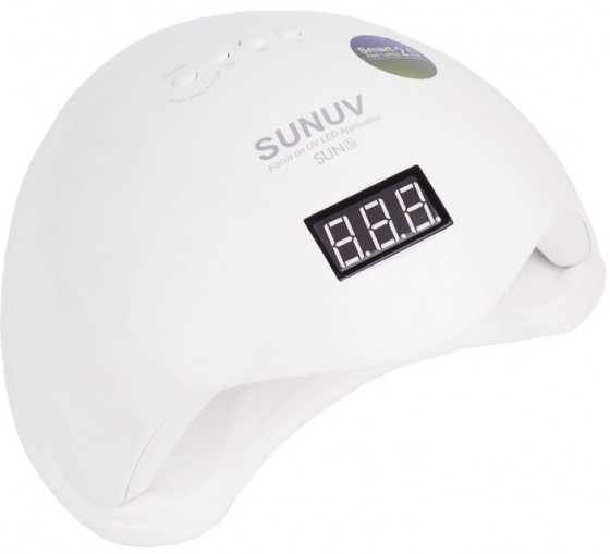 SUNUV LED+UV SUN5 48W White - УФ-лампа для манікюра - 1