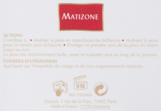 Guinot Creme Matizone - Матуючий зволожуючий крем для обличчя - 1