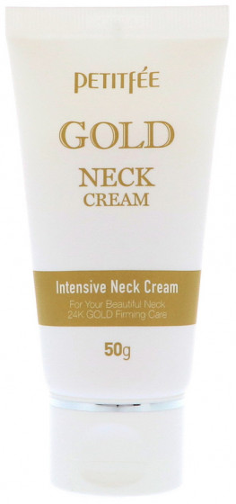 Petitfee & Koelf Gold Neck Cream - Крем для шиї та декольте з золотом - 1