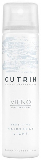 Cutrin Vieno Sensitive Hairspray Light - Лак легкої фіксації без віддушки